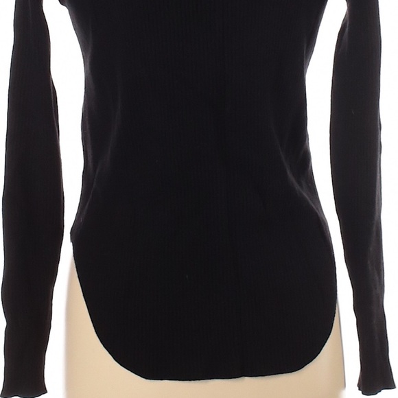 Express Crew Neck Black Stretch Sweater - Picture 7 of 9